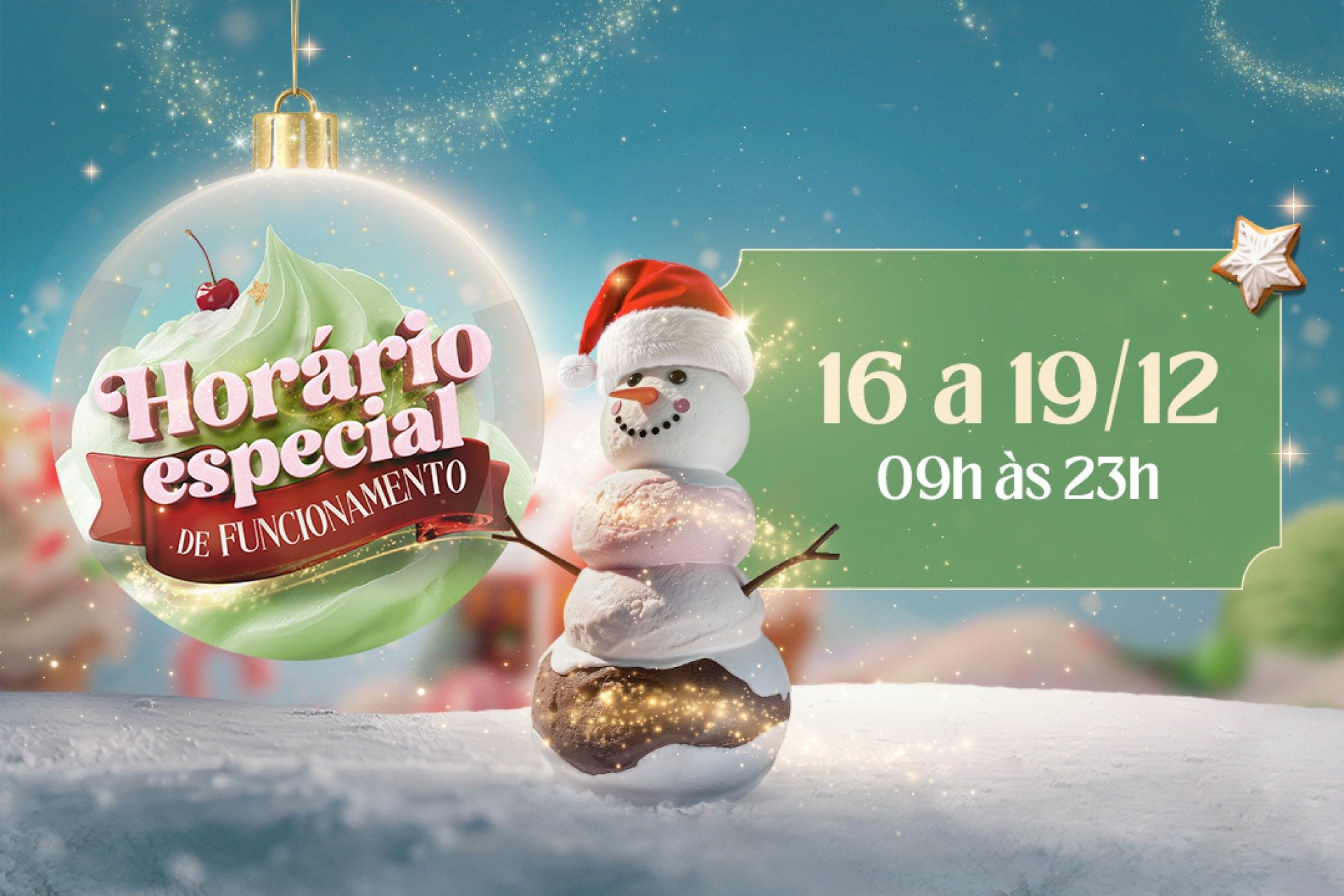Horário de funcionamento especial em dezembro
